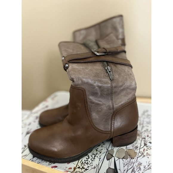 Naya Saffron Boot Womens Belted Leather Boots 8M   39-40EU - Picture 13 of 16